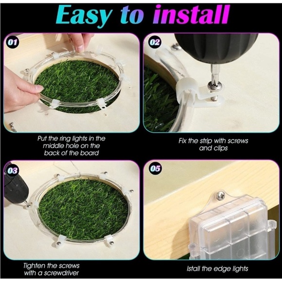 Panapo Cornhole Board Lights LED Remote Control BNIB NEW - Picture 6 of 8